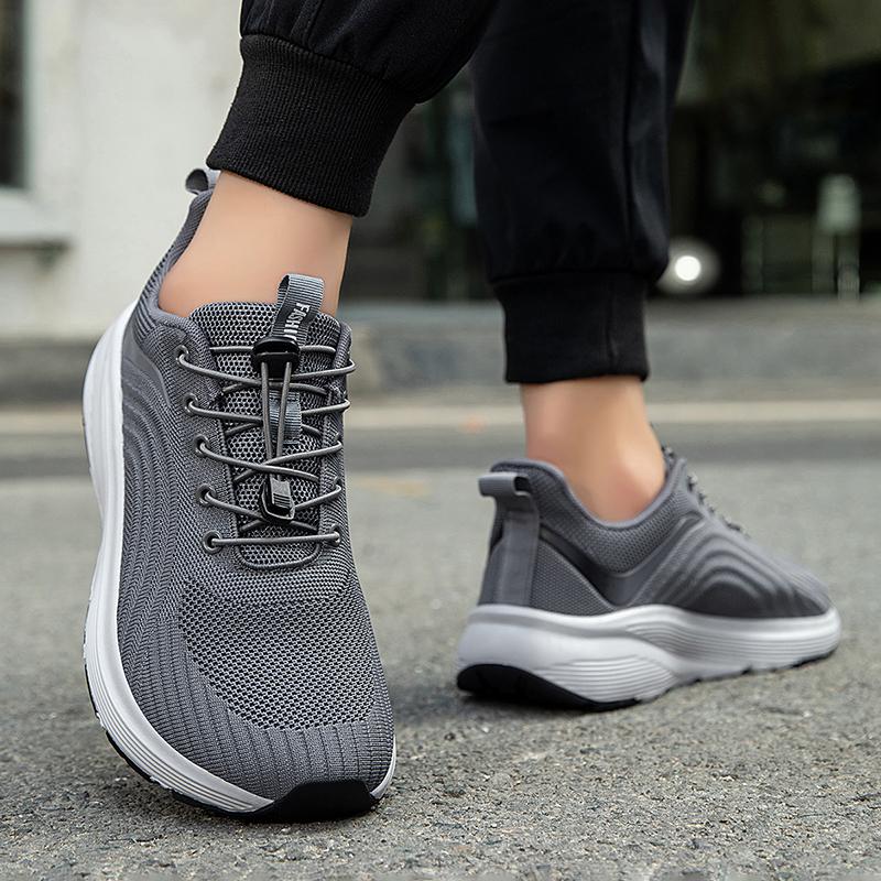 Laufschuhe Breite Zehenpartie Neues Modell Herren Rutschfest Flachsohle Weiche Sohle Leicht Bequem Atmungsaktiv Sportschuhe Gehen