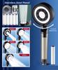 New High Pressure Shower Head Set 5 Jet Modes Adjustable Shower Head with Filter Large Water Flow Spray Bathroom Accessories