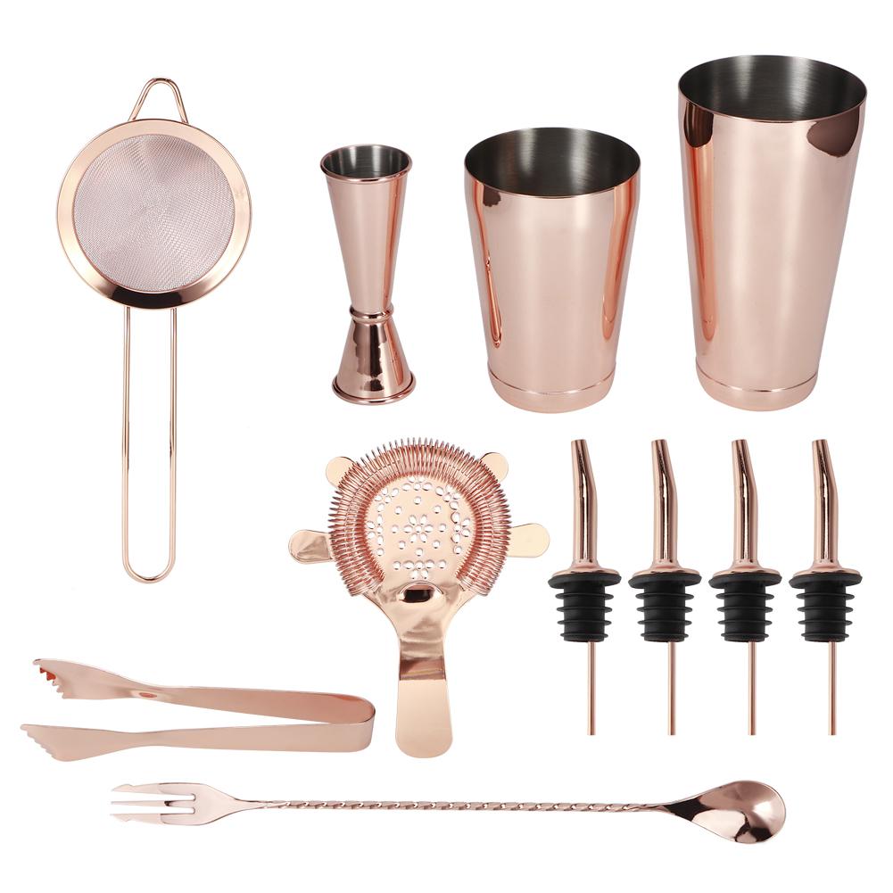 11PcsCelsiusSet Multifunction Stainless Steel Cocktail Shaker Tools Set Bar Bartender Supplies