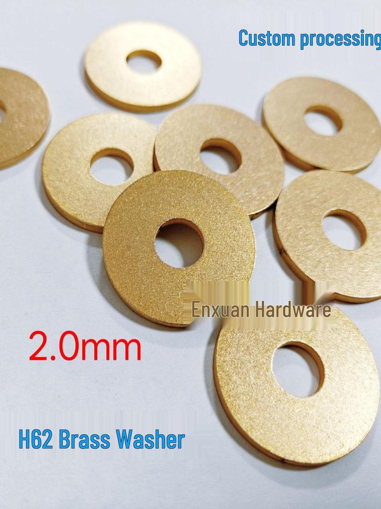 Thickened Brass Copper H62 Flat Gasket Washer - Enlarged Non-standard Metal Sealing Washer