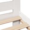 Solid Wood Bed without Mattress White 150x200 cm Pine Wood