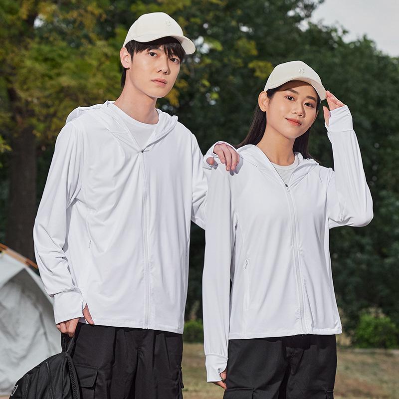

UPF50+ Unisex Ice Silk Sun Protection Shirt: Breathable, Anti-UV Summer Wear 3XL