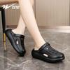 LR slippers new summer slippers wear soft-soled Mori heightening hole shoes