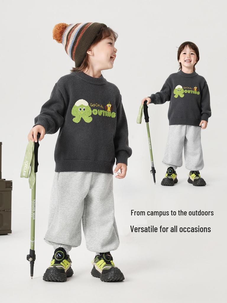 Right European Boys' Crew Neck Pullover Knitwear for Autumn/Winter 2025 - New Toddler and Children's Clothing Tops
