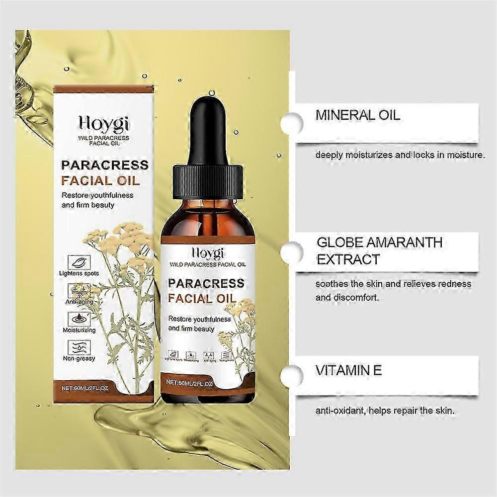 Čistý organický tvárový olej z paracressu, Olej z paracressu, Organické tvárové sérum s paracressom, Olej z prírodného extraktu paracressu, Anti-aging hydratačný esenciál