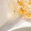 Women's High-End Heart Necklace: Spring/Summer Zircon Collarbone Chain, Light Luxury, Fade-Resistant