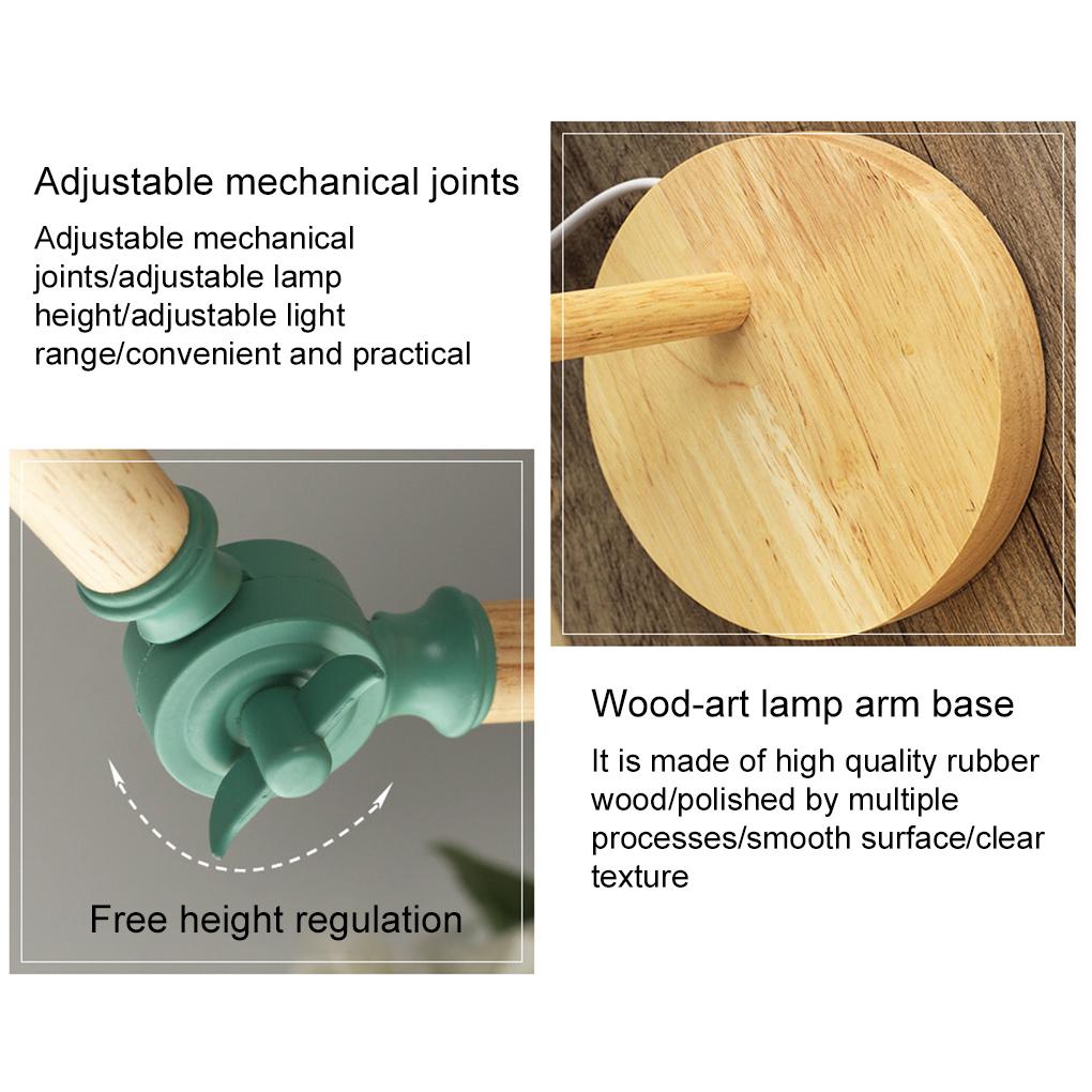 Book Reading Table Light with Lampshade Adjustable 3 Colors Dimmable Nightstand Desk Lamp Lighting Tool Home Bedroom Office