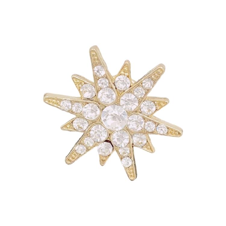 Современная брошь-гексаграмма для профессионального гардероба, аксессуар из сплава металла, дизайн унисекс, надежная застежка-булавка