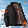 Men's Winter Lightweight Bomber Quilted Jackets Casual Windbreakers Thicken Full Zip Up Windproof Work Coats for Men Warm Fleece Lined Parka Jacket