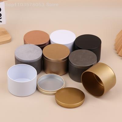 1Pc 8oz Tinplate Storage Box With Lid Candle Tin Can Candle Container Jar Tea Can Arts Crafts Storage And Gifts For Home Decor
