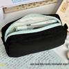 Colorful Large Capacity Square Pencil Case - Fresh, Simple, High-Value Student Stationery Storage Bag Collection