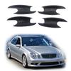 For Mercedes Benz W203 W211 W219 W220 E350 E63 2000 - 2009 Car Accessory Gloss Carbon Door Handle Bowl Covers Trim Paste Style