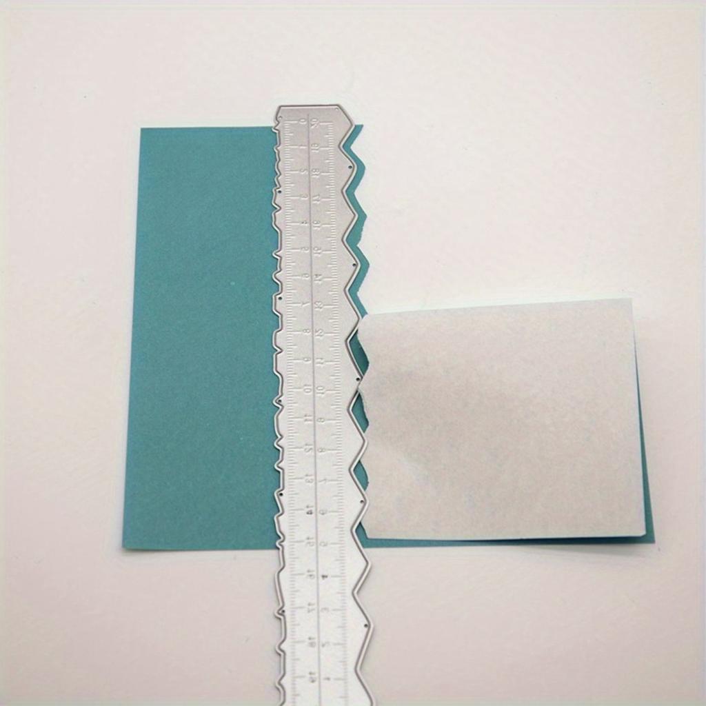 3pcs Irregular Edges Ruler DIY Making Carbon Steel Embossing Attractive Decorative Lightweight Card Making Tool
