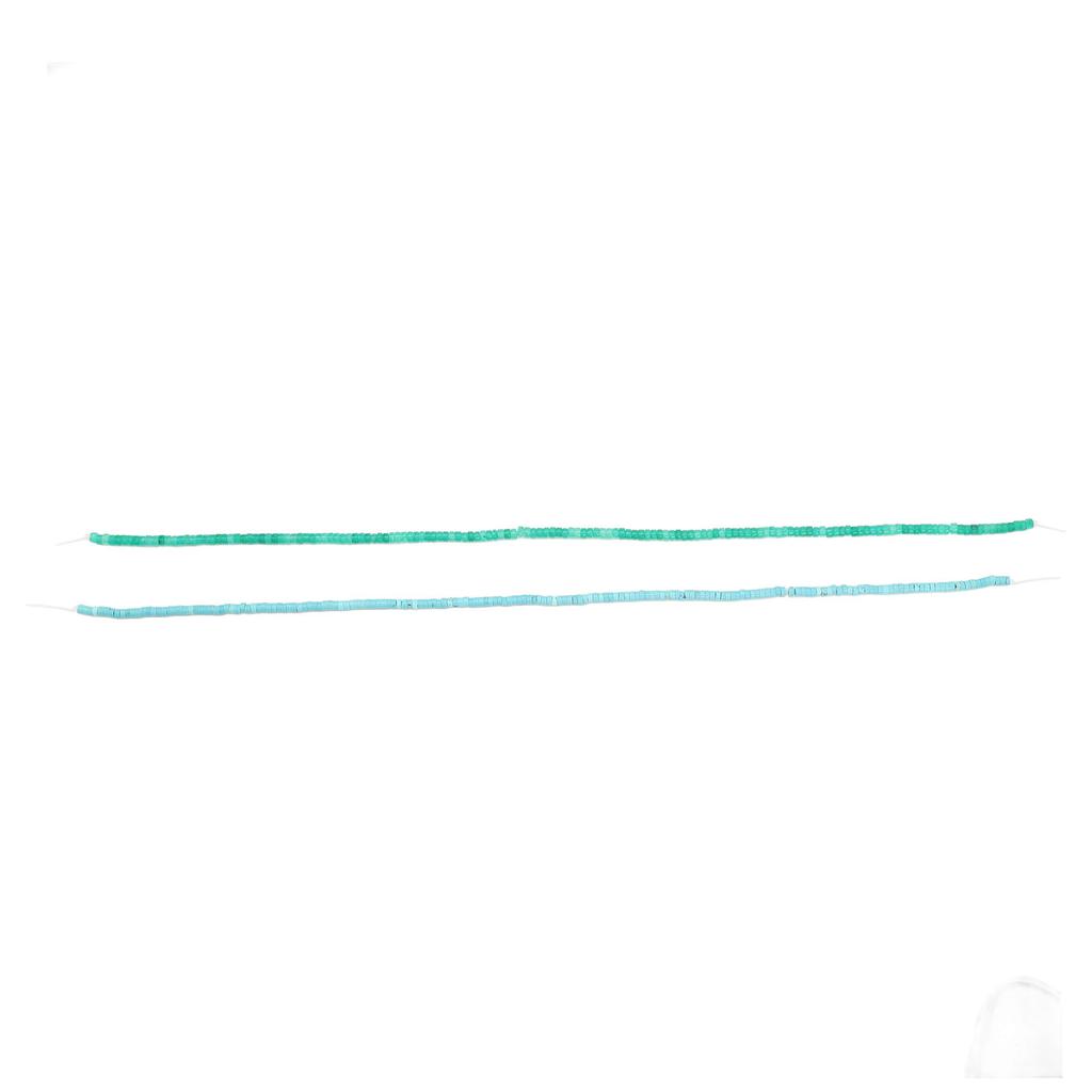 Flache Runde Lose Steinperlen Grüner Jade Blauer Türkis Steine Spacer Perle zum Perlen Schmuckherstellung 4 X 2mm