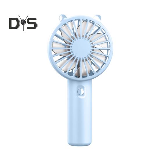 

Портативный небольшой вентилятор с 3 настройками скорости Мощный воздушный поток Низкий уровень шума Карманный вентилятор с перезаряжаемой батареей USB синий