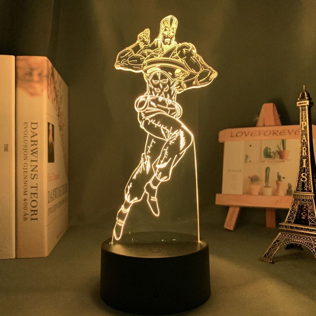 JoJo Bizarre Adventure Night Light JOJO Jolyne Figure Color Changing Lamp Cool Gift for Anime Fans