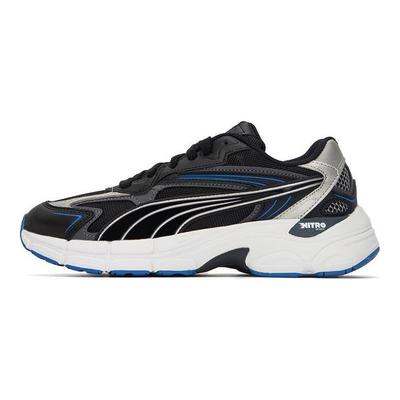 Zapatillas Casual de Caña Baja Teveris Nitro Noughties Zapatillas Unisex Negro Plata 388920-02