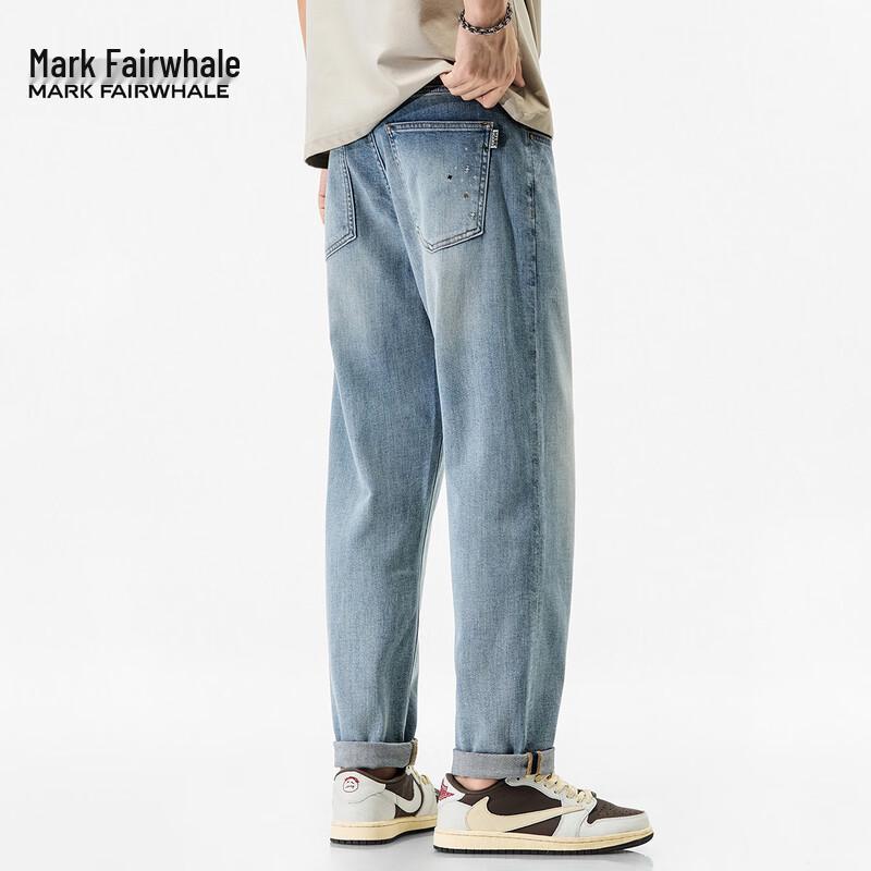 

Мужские джинсы Mark Fairwhale из смесового тенселя свободного кроя с прямыми штанинами 36