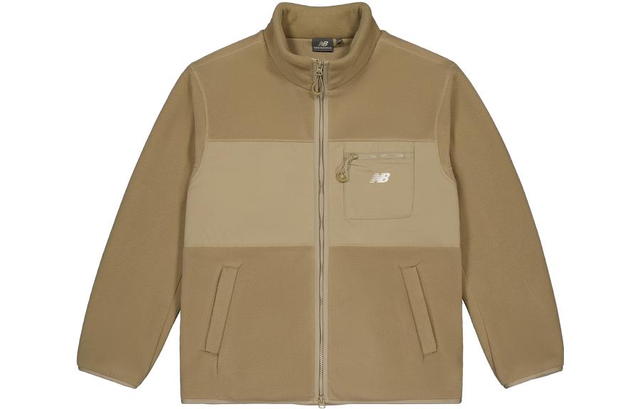 New Balance Jackets Men s Khaki Stand Collar Moderate Other MDD43171-LBE XXL