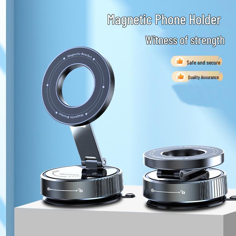 2026 Magnetic Car Phone Holder with Vacuum Suction and Dedicated Navigation Bracket