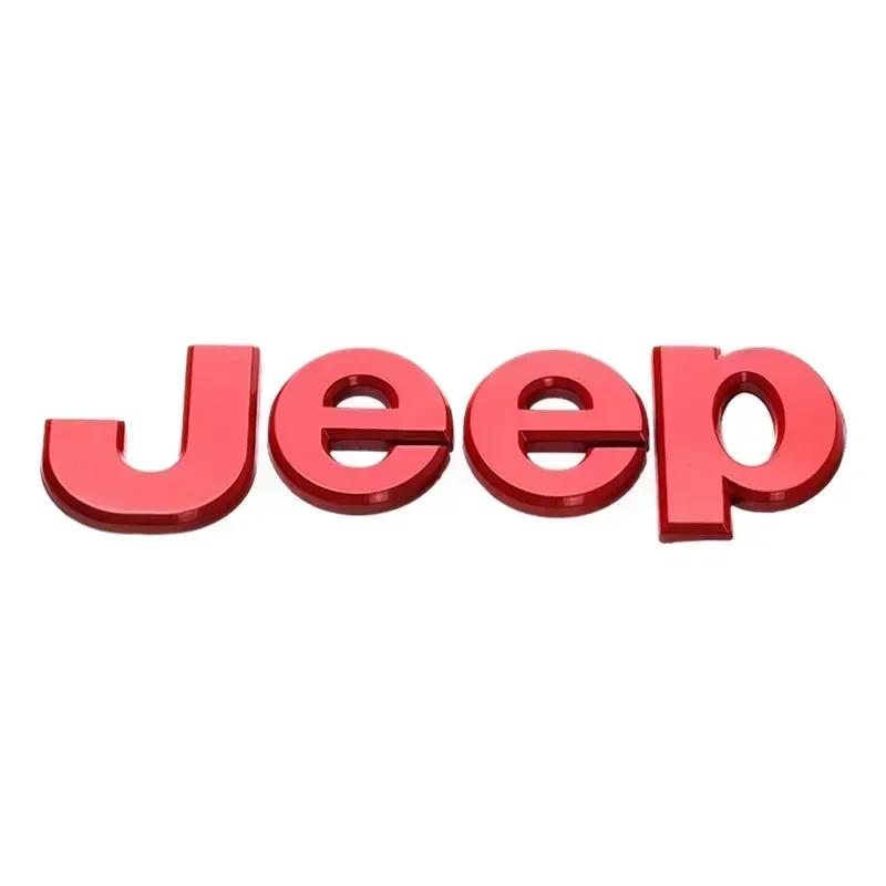 New Car Sticker Front Hood Emblem for JEEP Grand Cherokee Wrangler Renegade Liberty Compass Rear Trunk Side Badge Sticker Decals AMP1