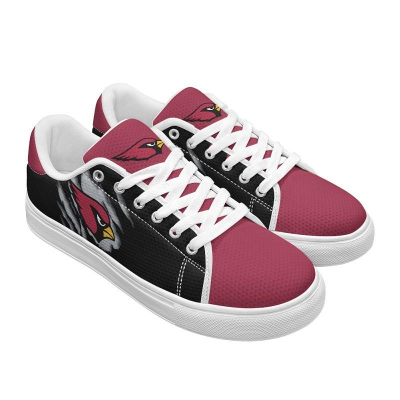 teenager Adult Low-top Sneakers Arizona Cardinals Print Casual Shoes Boys