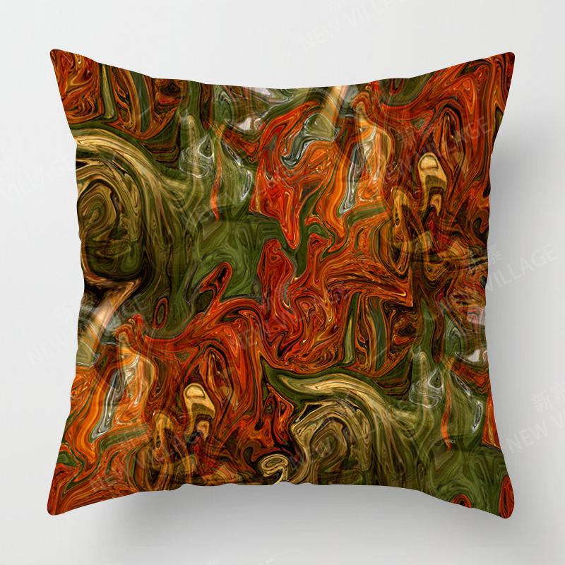Modern Orange Abstract Geometric Cushion Cover Home Decor Pillow Cover Sofa Throw Pillow Cover 45x45 40x40 50x50 60x60