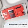 Car Sun Visor Organizer Glasses Clip Pocket Card Storage For Jeep Grand Cherokee Wrangler JK Gladiator Compass Renegade Patriot AMS1