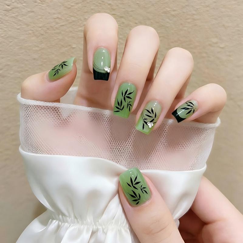 Nail Art Stickers Heart Shape Hollow Out Leaf Decals Adhesive Template for DIY Manicure Embellishment
