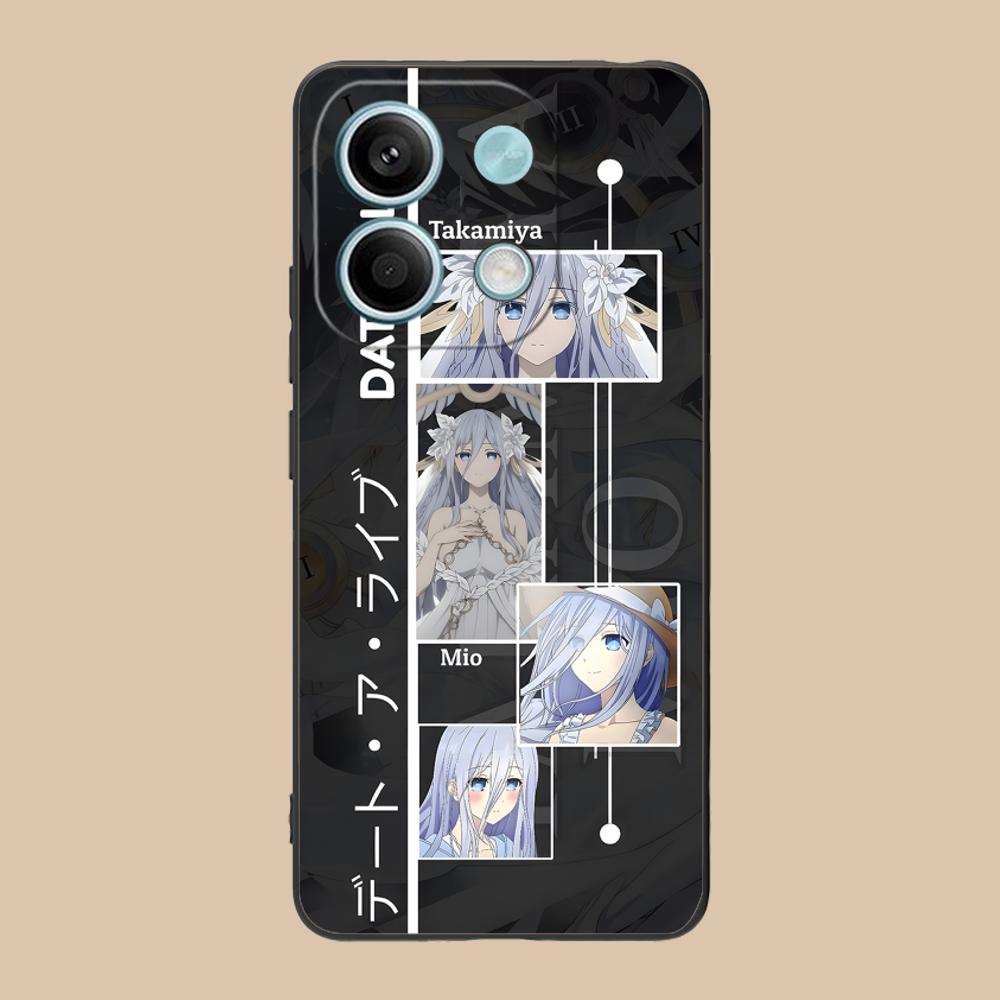 Date a Live Mio Takamiya Matte TPU Mobile Phone Case for POCO M7 M6 M5 M4 M3 X7 X6 X5 X4 X3 Pro GT 5G Colorful Printing Cover