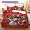 AFC Ajax  Pattern Bedding Quilt Set Quilt Cover Pillowcase Home Decoration Birthday Gift (1 * duvet cover + 2 * pillowcase, without core)