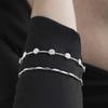 Bracelet - Inajwa - 925 Sterling Silver - Rhodium-Plated - Zirconia - One Size