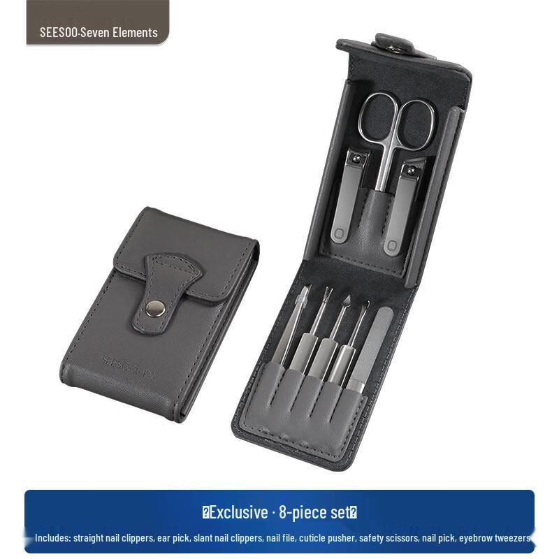 Qisu Premium 8-Piece Nail Clipper Set