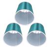 3Pcs Barrel Cloth Lampshade Clip On Bulb Lamp Shade Covers for Table Lamps Chandelier