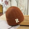 Hat Women's Winter New Korean Version Wool Hat Student Letters Warm Knitted Hat Versatile Cold Hat Men