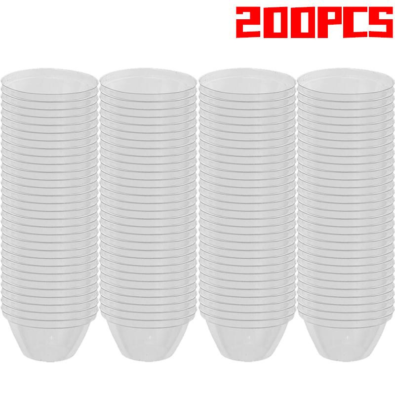 50/300Pcs Transparent Plastic Plant Covers Seedling Trays Hydroponic Containers Home Garden Planting Supplies Nursing Lids