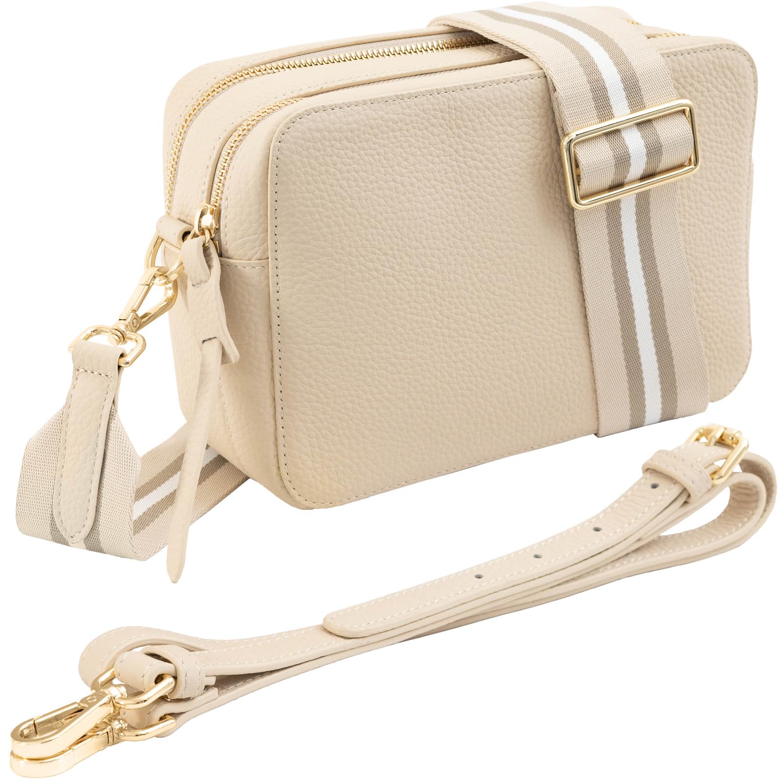 

Shoulder with 2 types of YKK large crossbody ivory [RafiCaro] bag, 2-way, straps, zipper, capacity, women s, bag, small, square, слонова кістка
