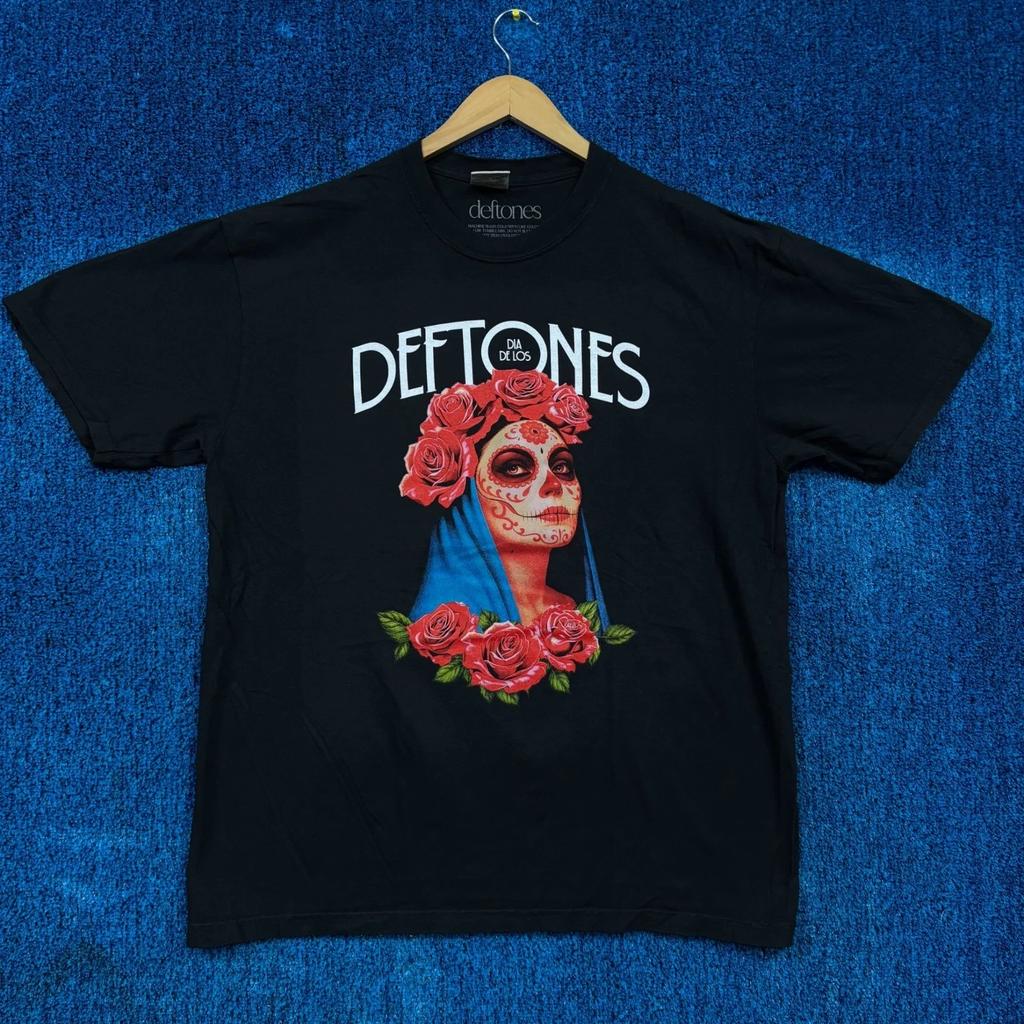 Giorno dei Deftones Festival Musicale Ragazza Rosa Morta Maglietta XL