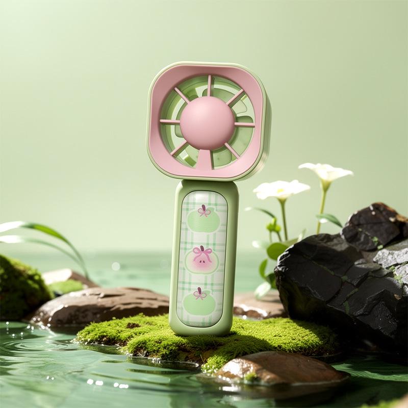 Cartoon Fruit Phone Holder & USB Mini Fan - Cute Portable Student Travel Gift