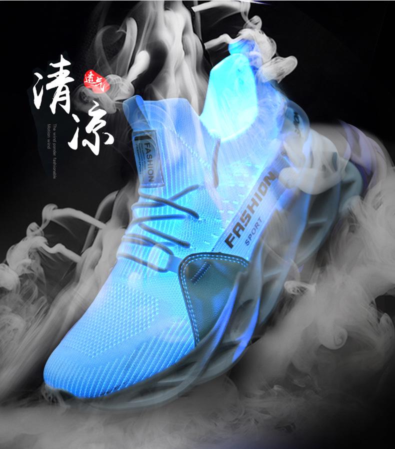 נעלי סניקרס קלות לגברים ללא שרוכים - עיצוב גרב פנימי, נעלי ריצה אופנתיות לאביב/סתיו, סגנון זוגי, מידות גדולות זמינות.