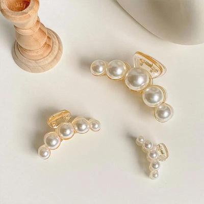 Elegant Pearl Hair Claws Woman Hair Clip Hairpins Hair Accessories Girls Hairs Headwear Hairgrip Fashion High-quality Barrettes