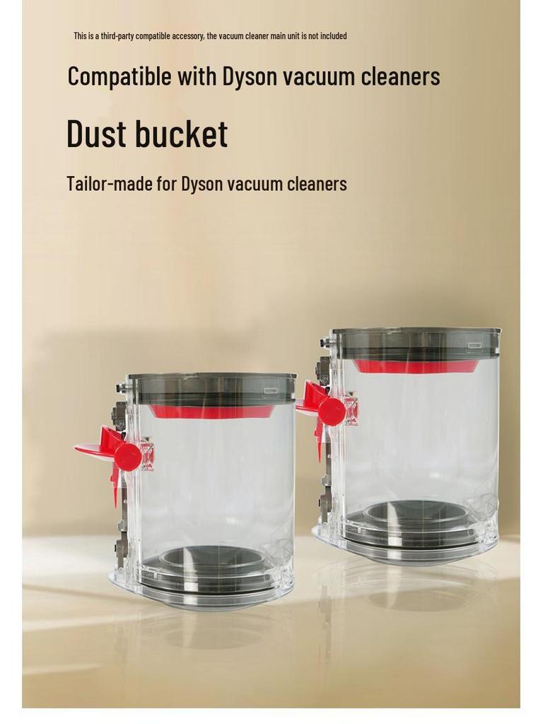 Inele de Etanșare și Accesorii Recipient Transparent pentru Praf pentru Aspiratoarele Dyson V10/V11/V12
