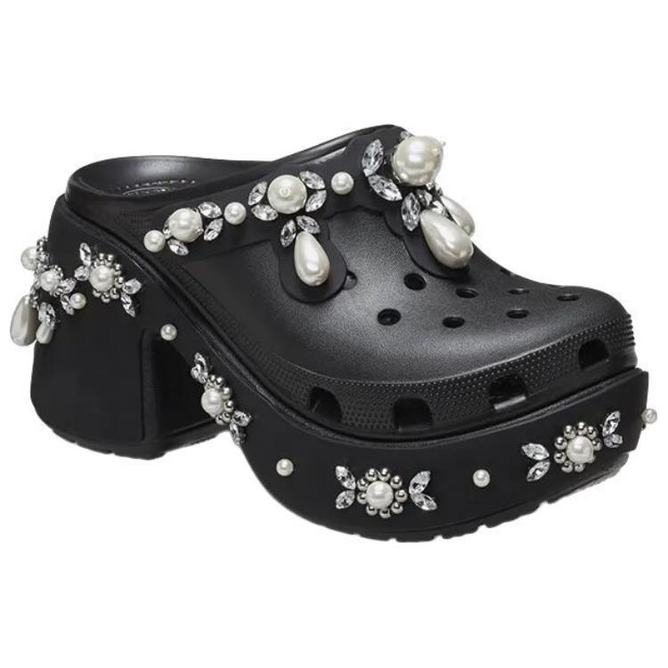 Crocs Zueco Siren Simone Rocha con Pinchos Negro Mujer 210646-001
