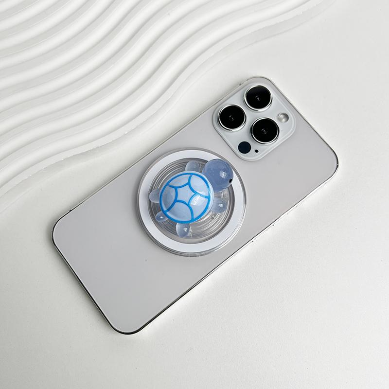 1PC Glow-in-the-Dark Turtle Phone Holder Mini Resin Turtle For Magsafe IPhone Mac Samsung Safe Ring Finger Expanding Stand
