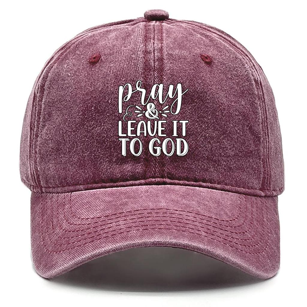 PRAY" Print Adjustable Baseball Cap, Mesh Hat Adjustable Strap Breathable Raw Brim Sporting Snapback Baseball Hat