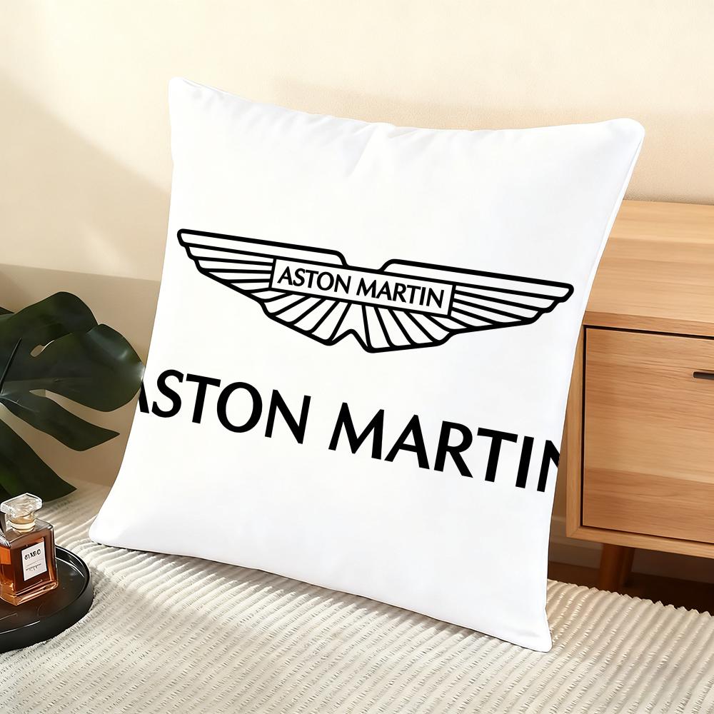 Luxury A-Aston-S Martin Cushion Cover Silky Short Plush Home Sofa Cushion Cover - Invisible Zipper Home Decoration