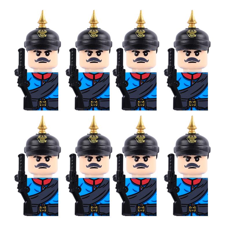 MOC WK1 Militärgraben Schlachtfeld Position Bausteine Preußische Britische Soldaten Armee Kriegsszene Modell DIY Steine Spielzeug Geschenke