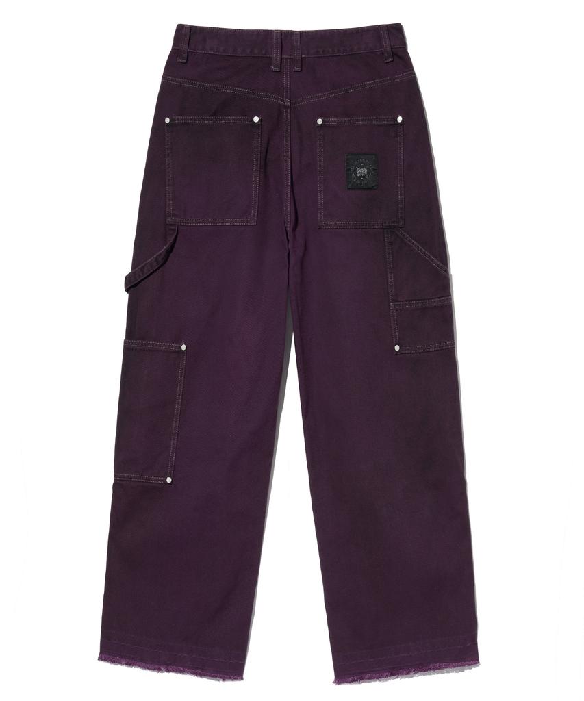 BROWNBREATH Stamp Tag Double Knee Pants - Purple