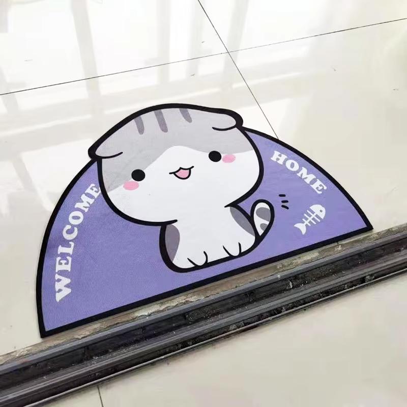 Cute Cat Rug - Soft And Slip-Resistant Bathroom Carpet - Entrance Mat For Indoor And Outdoor Use - Home Decor