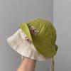 Solid Color Baby Sun Hat Soft Cotton-Linen Bucket Hat Cute Fisherman Cap  Summer